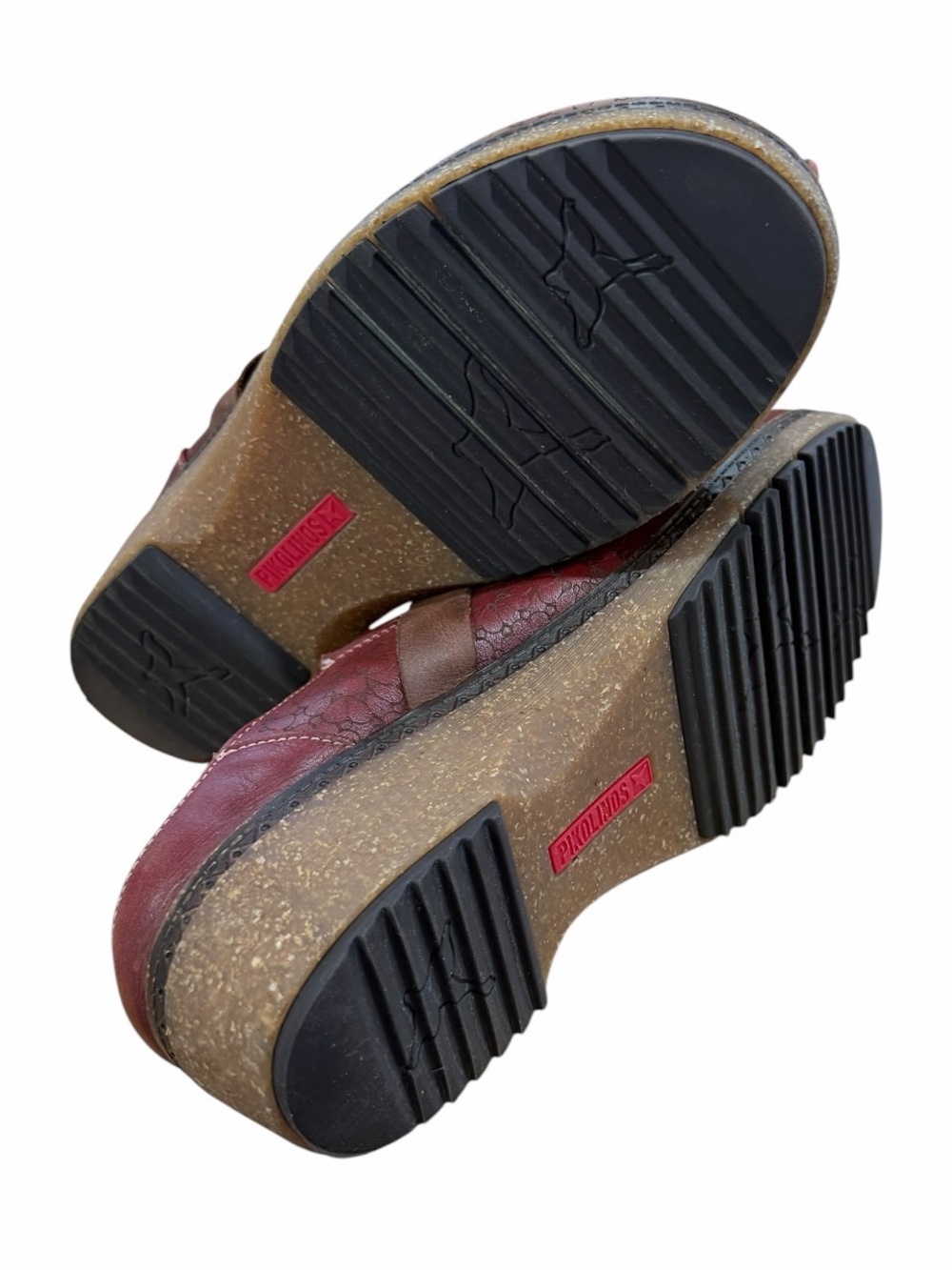 Pikolinos Granada Floral Embossed Leather Clogs Arcilla Red Sz 38 / 7.5-8 - Picture 10 of 12